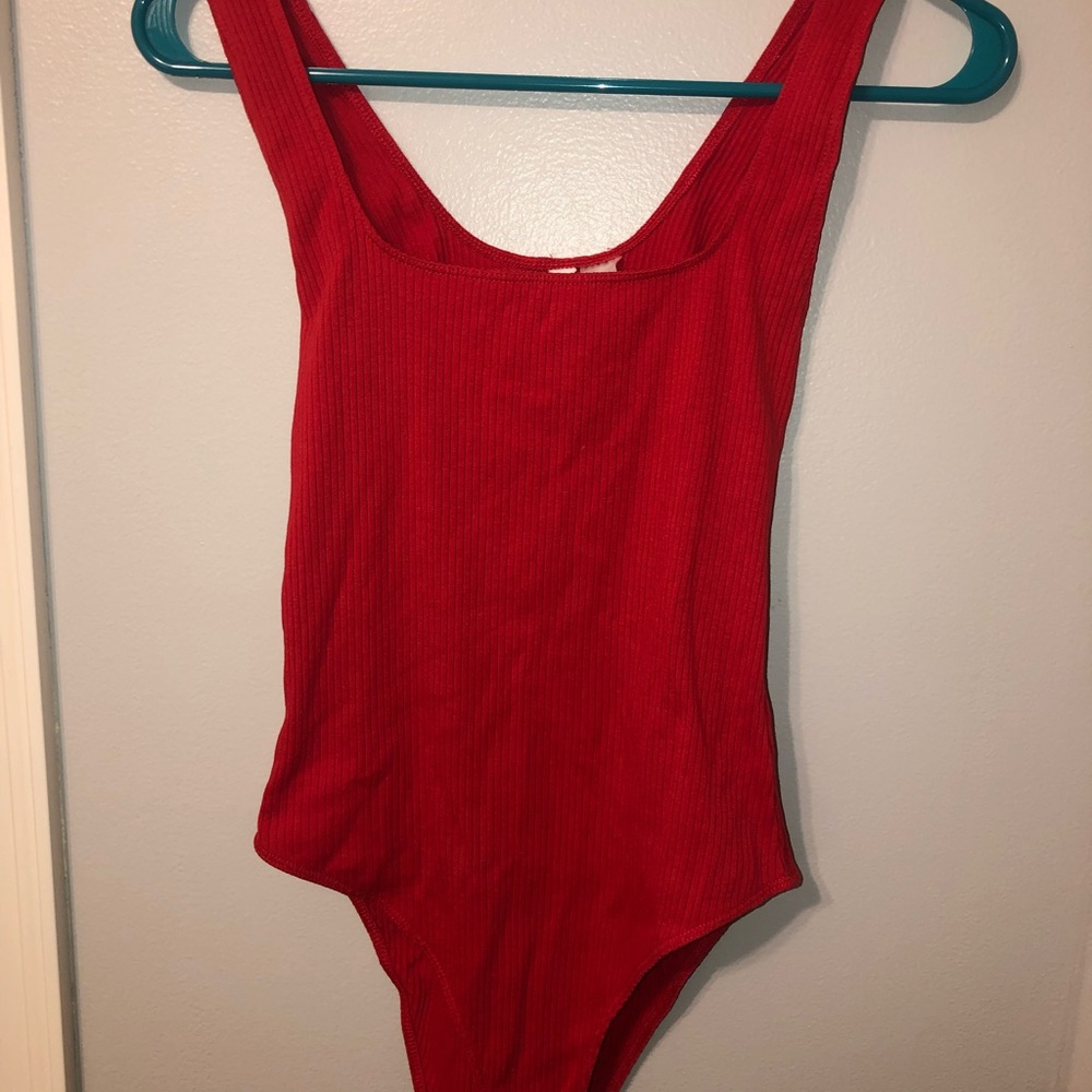 Red H&M bodysuit